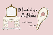 Vintage chic beauty fashion, an Object Illustration by Carabeatricestudio (Thumbnail 3 of 4)