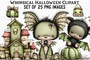 Whimsical Halloween Clipart Bundle, an Illustration by Craft Nest (Thumbnail 1 of 6)