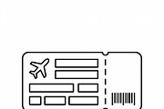 Bundle Vector Travel Outline Icons, an Outline Icon by adenpinkstore (Thumbnail 3 of 9)