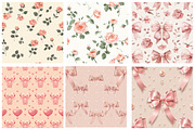 Coquette Seamless Patterns, an Illustration by DreamArtGraphic (Thumbnail 5 of 5)