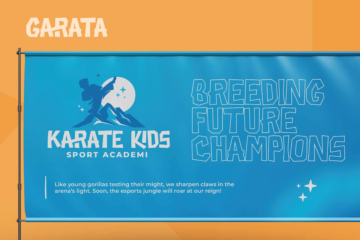 Garata – Dynamic Sport Display Font, a Sans Serif Font by Lettermine (Photo 5 of 10)