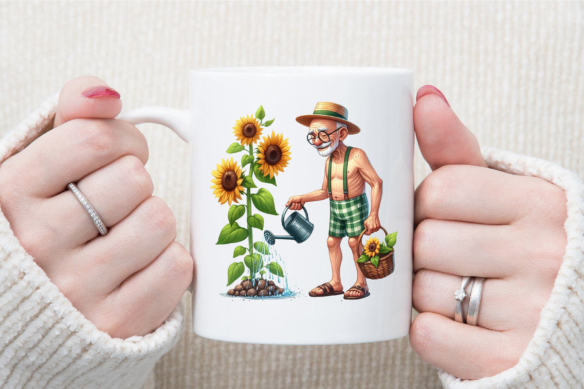 Funny Summer Grandpa Sublimation Cli, an Illustration by Sublimation Artist (Photo 5 of 6)
