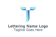 20 Logo Lettering T Template Bundle, a Branding & Logo Template by Acongraphic (Thumbnail 21 of 21)