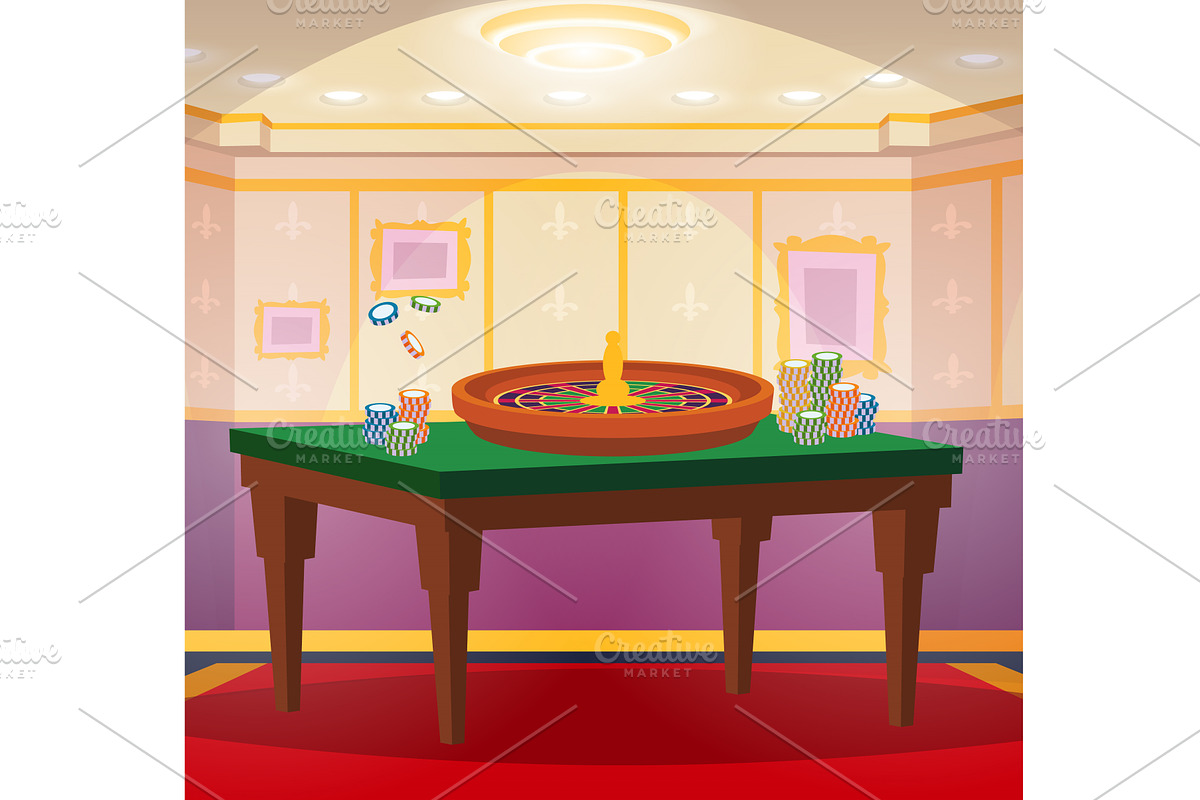 Casino interior. luxury room with, a Sport Illustration by Onyx