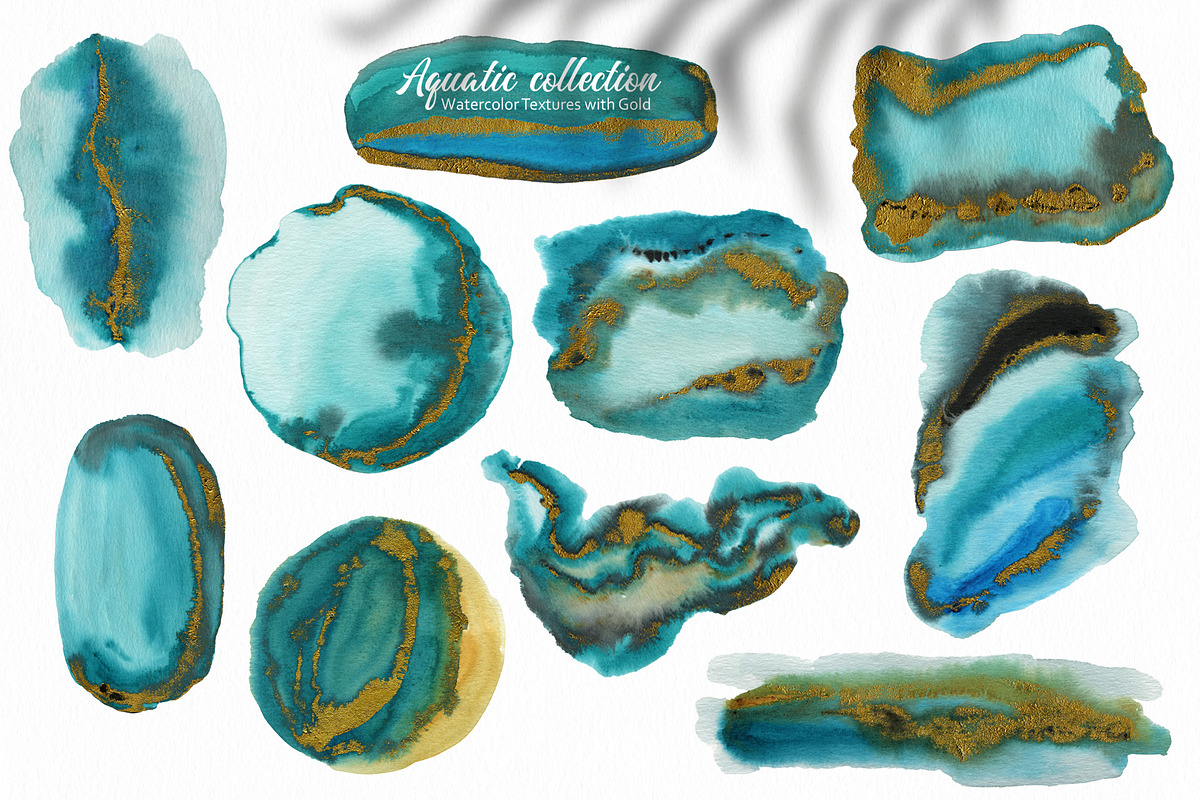 Aquatic Watercolor Textures, a Texture Graphic by Marmoris.Arts (Photo 11 of 12)