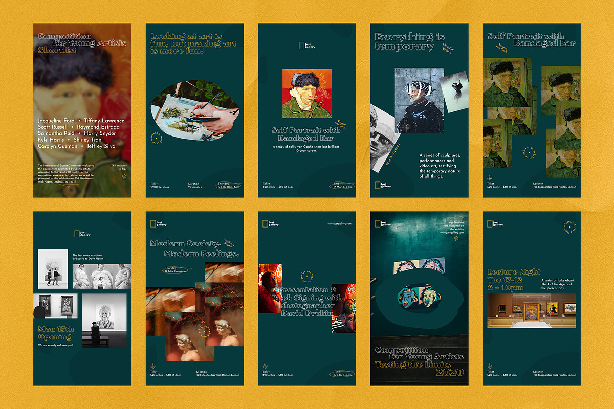 Just Gallery Instagram Posts&Stories, a Social Media Template by Andrew Skoch Design (Photo 2 of 8)