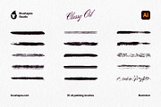 Classy Oil Illustrator Brushes, a Brush Add-On by brushapes.com (Thumbnail 4 of 7)