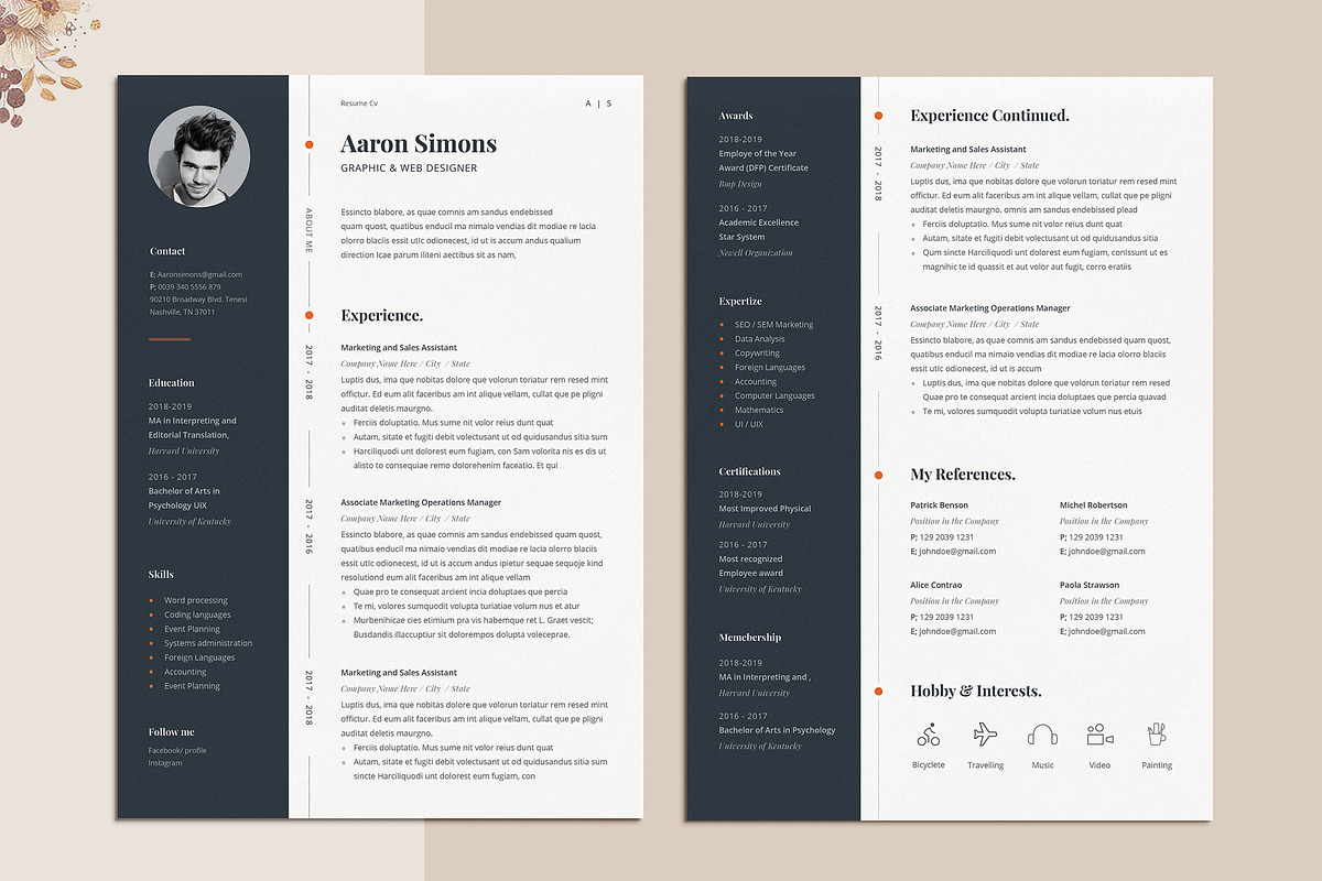 Resume Template Pro, a Resume Template by Estartshop (Photo 6 of 6)