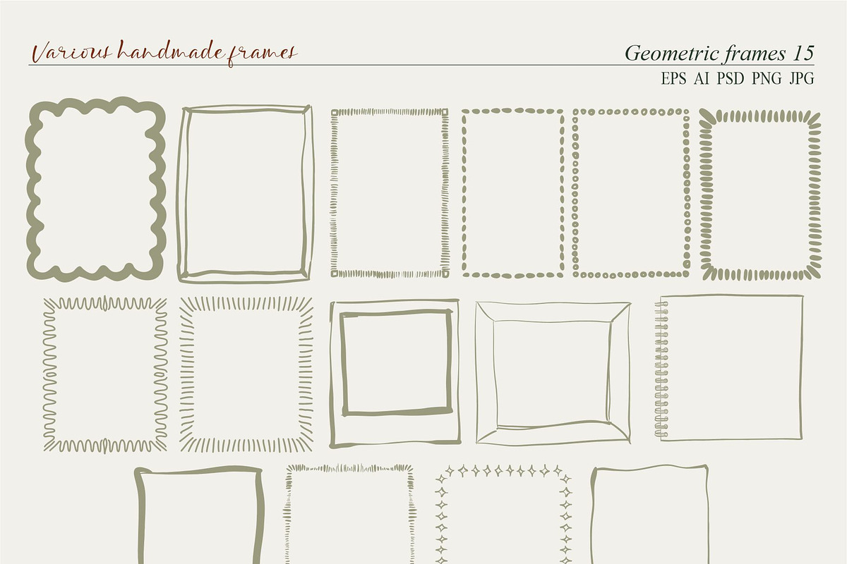 Various handmade frames, an Object Graphic by Collection by VY (Photo 2 of 9)