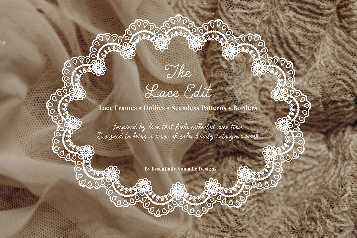 Vector Lace Frames, Doilies, Pattern, an Object Graphic by Essentially Nomadic (Photo 2 of 14)