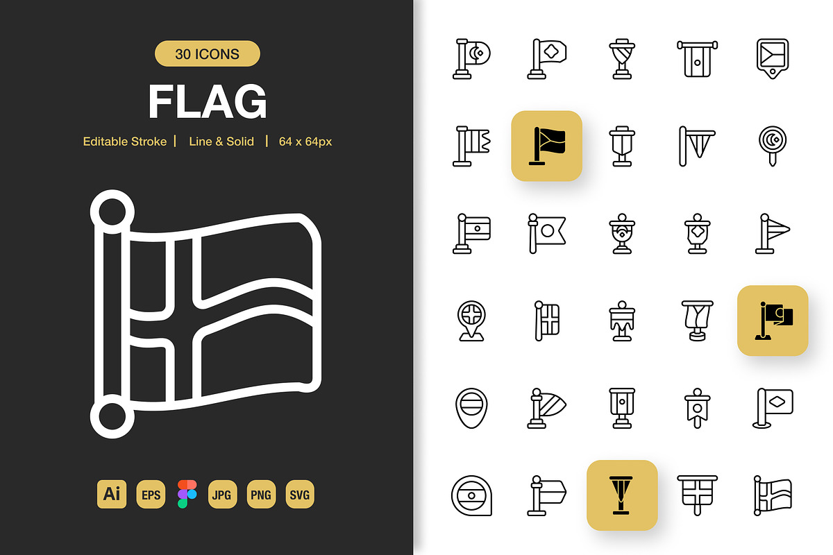 Flag Icons, an Icon by Spacepixel Creative (Photo 1 of 3)
