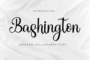 Bashington - Sweet Script Font