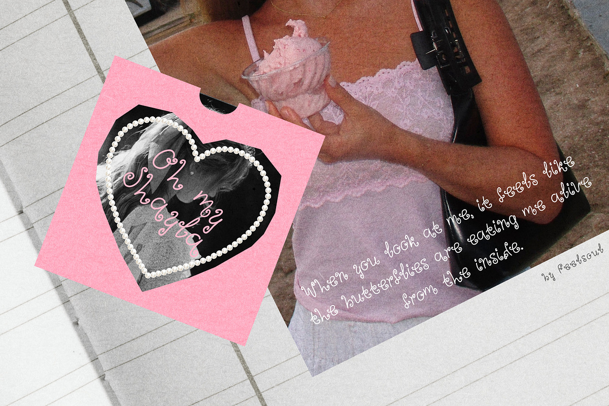 Darling Girly Font, a Handwritten Font by Feelsoul (Photo 2 of 9)