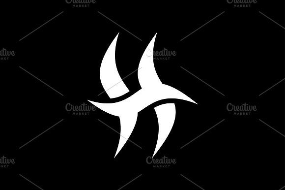 Letter H Monogram Logo preview 4