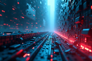 Futuristic technology circuit board, an Abstract Photo by Artonix