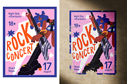 Rock concert posters, musicians set, a Person Illustration by PaperTrident (Thumbnail 6 of 9)