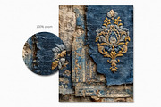 Indigo Tapestry Florals, a Decorative Illustration by rileyBgraphics (Thumbnail 6 of 6)
