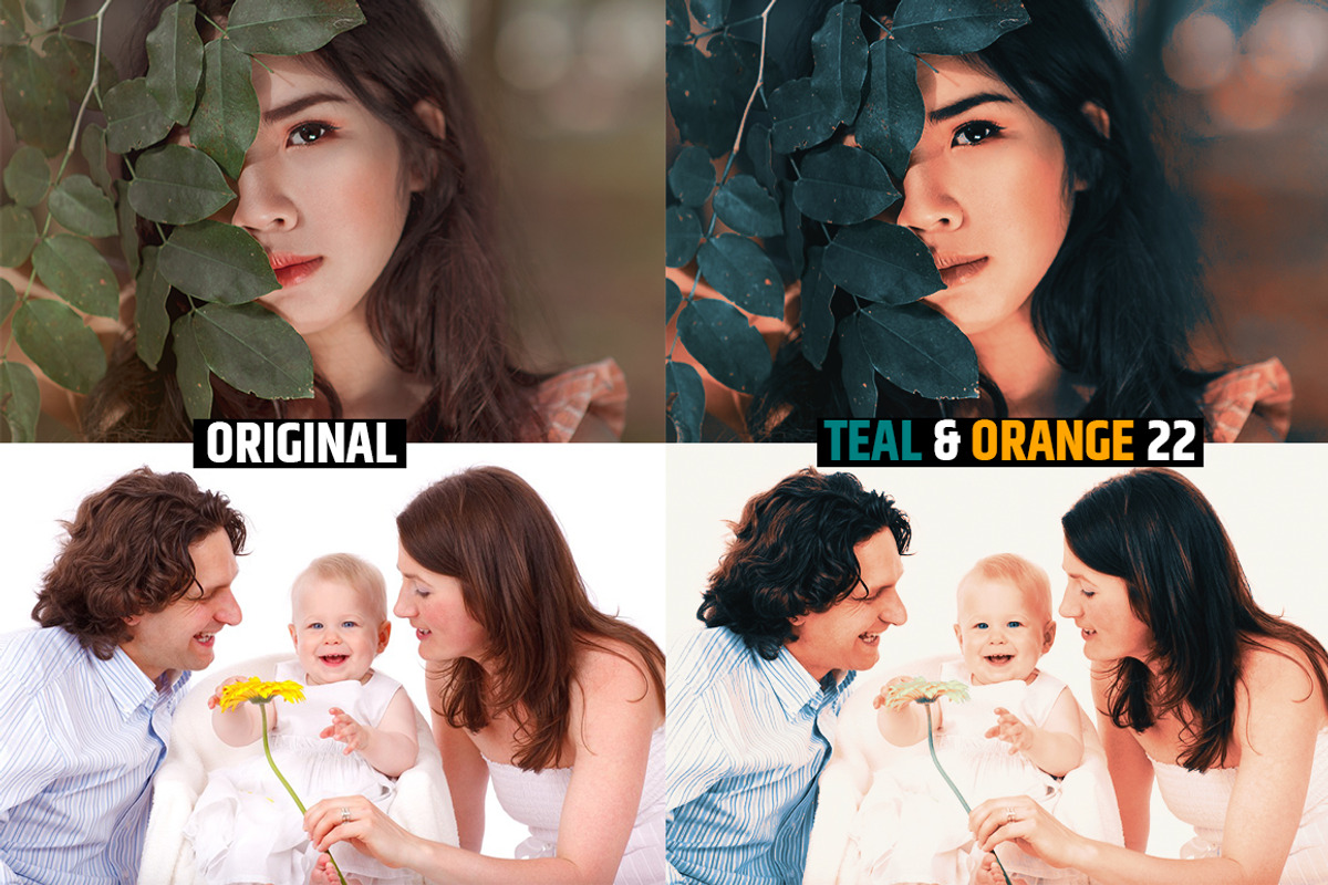 Orange & Teal 30 Cinematic FILM LUTS, a Plug-in Add-On by WeLovePresets (Photo 24 of 61)