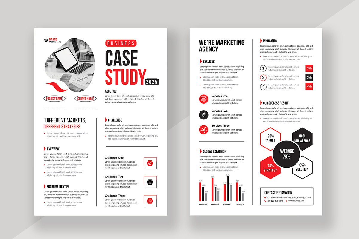 Case Study Layout, a Stationery Template by ContestDesign (Photo 1 of 5)