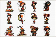 Quirky Halloween Witch Clipart Bundl, an Illustration by Sublimation Artist (Thumbnail 3 of 6)
