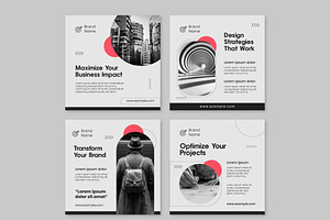 Business Instagram Post Template, a Templates & Theme by studiogstock