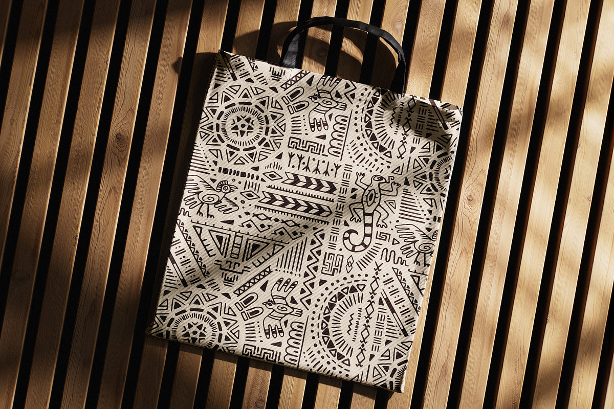 Aztec ornaments backgrounds set, a Decorative Illustration by PaperTrident (Photo 15 of 15)