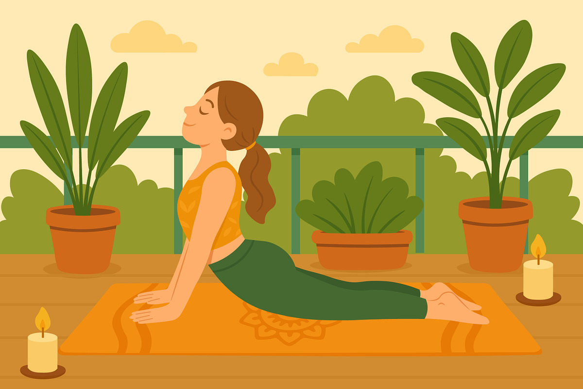 Yoga Set, a Healthcare Illustration by ananastya (Photo 2 of 12)