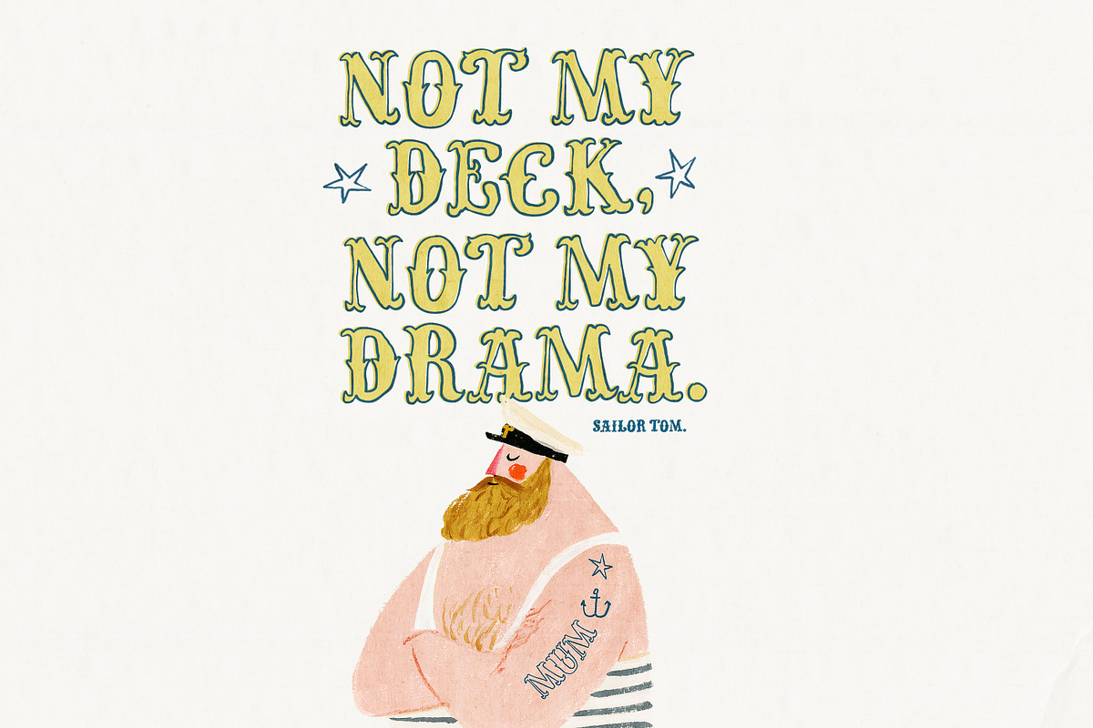 Love Parade Hand Drawn Vintage Fonts, a Handwritten Font by Nicky Laatz (Photo 13 of 20)