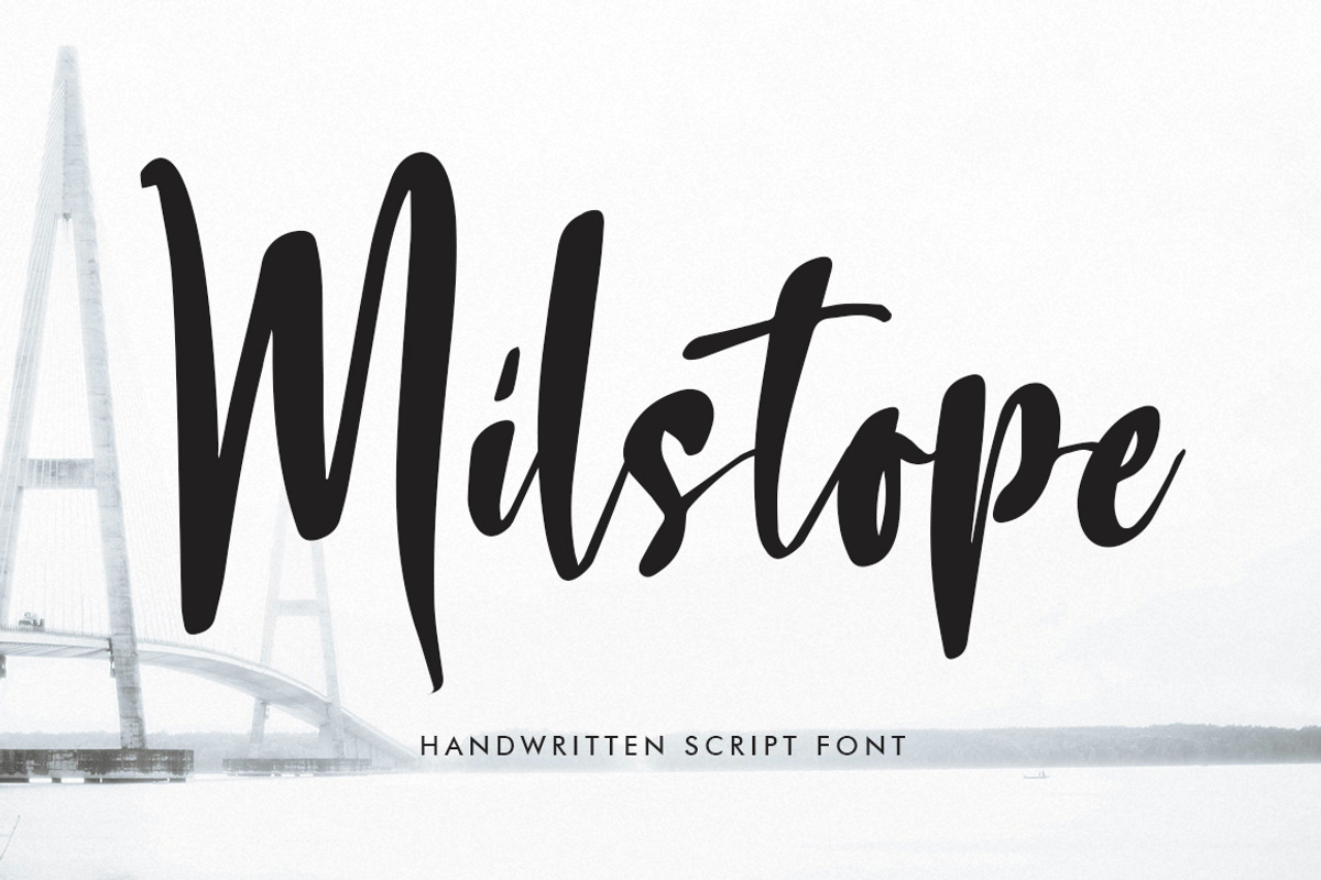 Milstope, a Handwritten Font by Megatype (Photo 1 of 9)