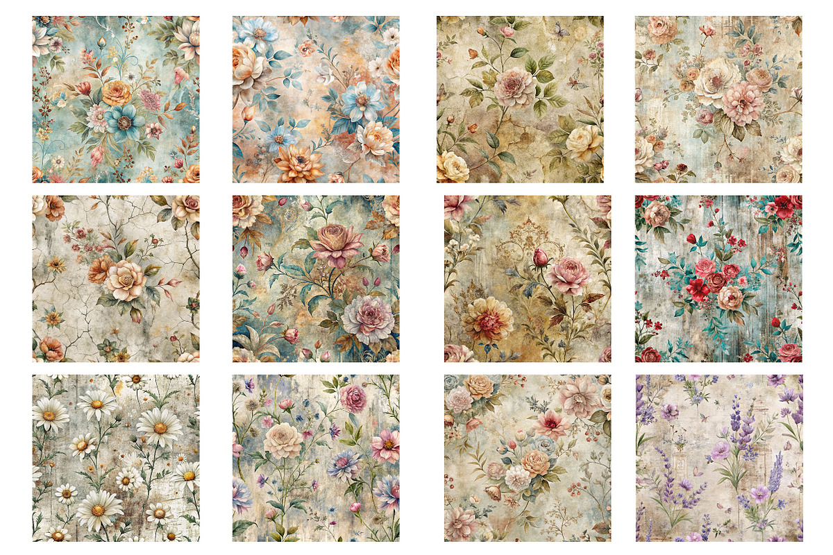 Distressed Country Floral Grunge, a Background Photo by Wow Magic (Photo 2 of 2)