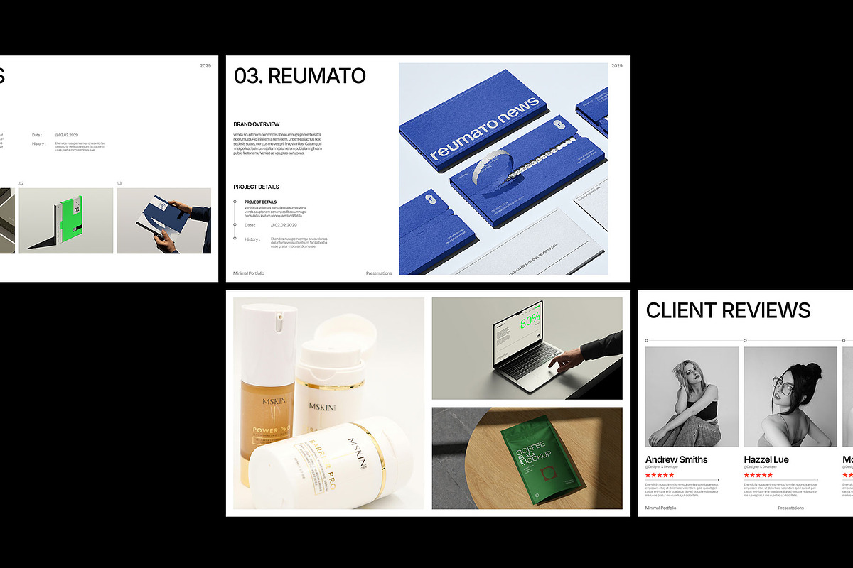 Minimal Portfolio Template, a Presentation Template by Templeste (Photo 4 of 6)