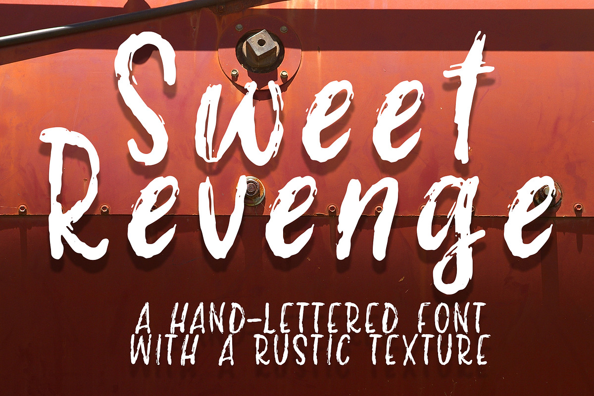 Sweet Revenge hand-lettered font, a Handwritten Font by Alexis Gentry (Photo 9 of 9)