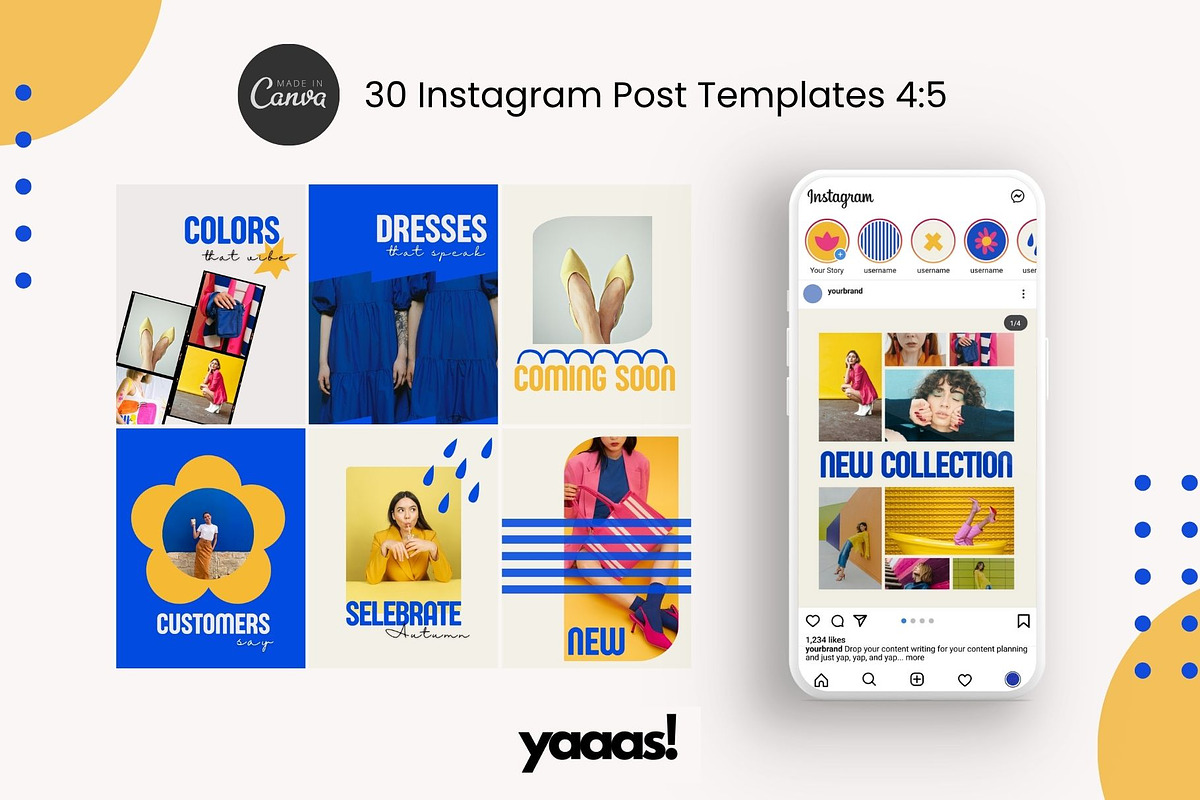100+ Instagram Template Kit | Canva preview 4