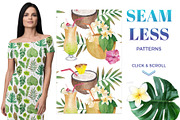 Hawaii - watercolor design bundle, an Illustration by Beauty Drops (Thumbnail 6 of 8)