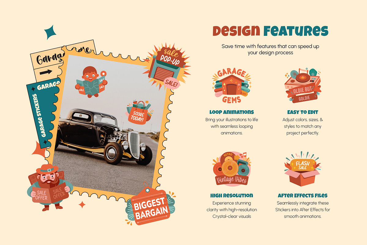 Animated Garage Sale Stickers, an Emoji Icon by Brickclay (Photo 2 of 5)