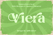 Viera Retro Serif Font, a Serif Font by Idea Studio (Thumbnail 1 of 15)