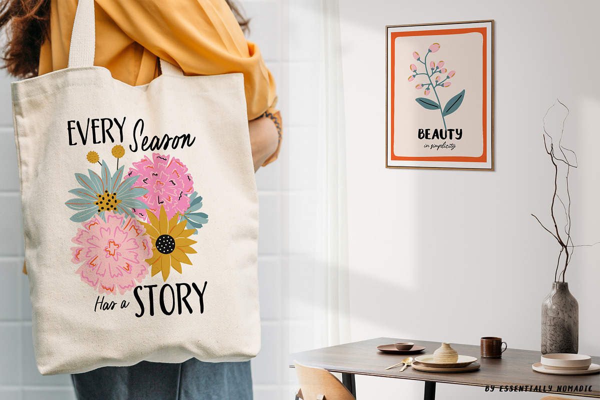 Just Blooms-Autumn Poster & Pattern, an Object Graphic by Essentially Nomadic (Photo 5 of 14)