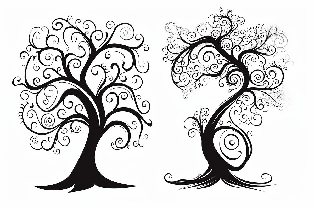 Tree Laser Cut Bundle | Decorative, a Graphic by Designs_River (Photo 11 of 12)