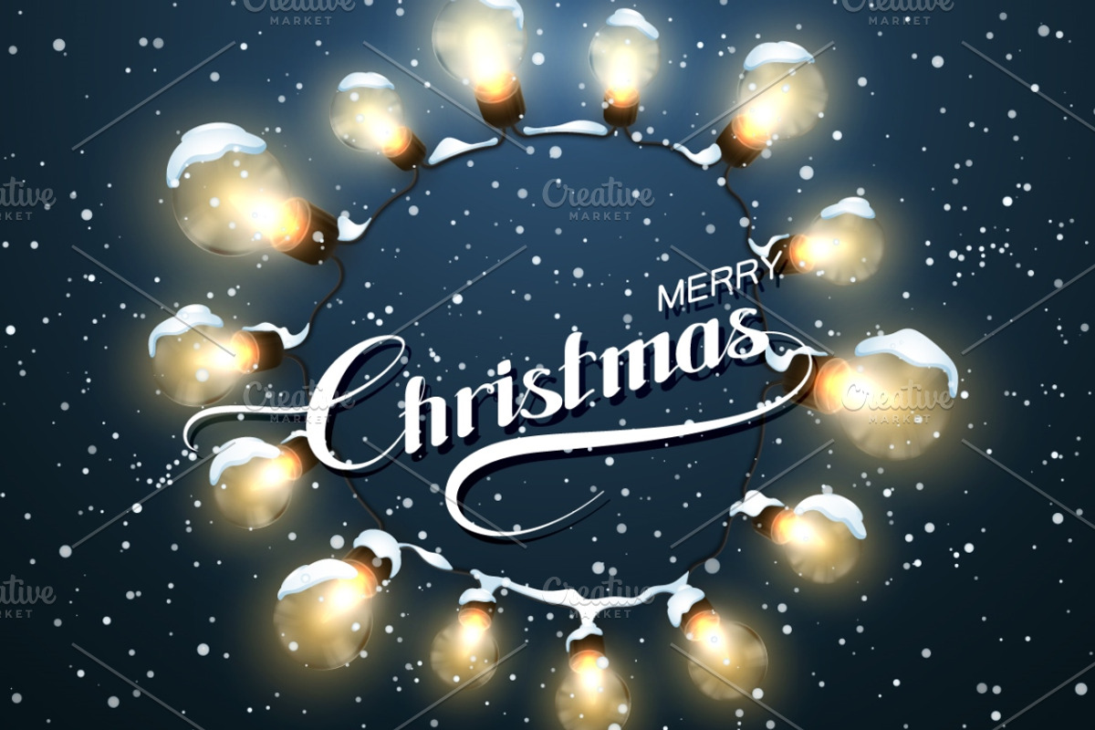 Christmas Lights. Holiday Vector Set, a Decorative Illustration by maximmmmum (Photo 5 of 5)