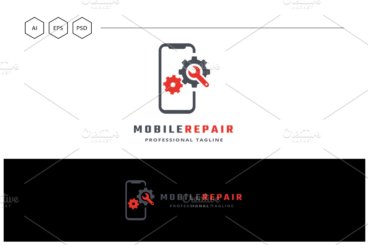 Mobile Repair Logo, a Branding & Logo Template by Design_Planet
