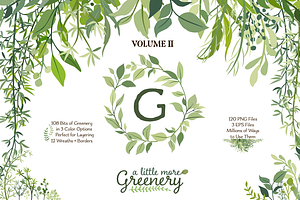 Greenery 2 - More Leaves & Wreaths
