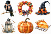 Halloween Autumn Plaid Clipart, an Illustration by Craft Nest (Thumbnail 5 of 6)