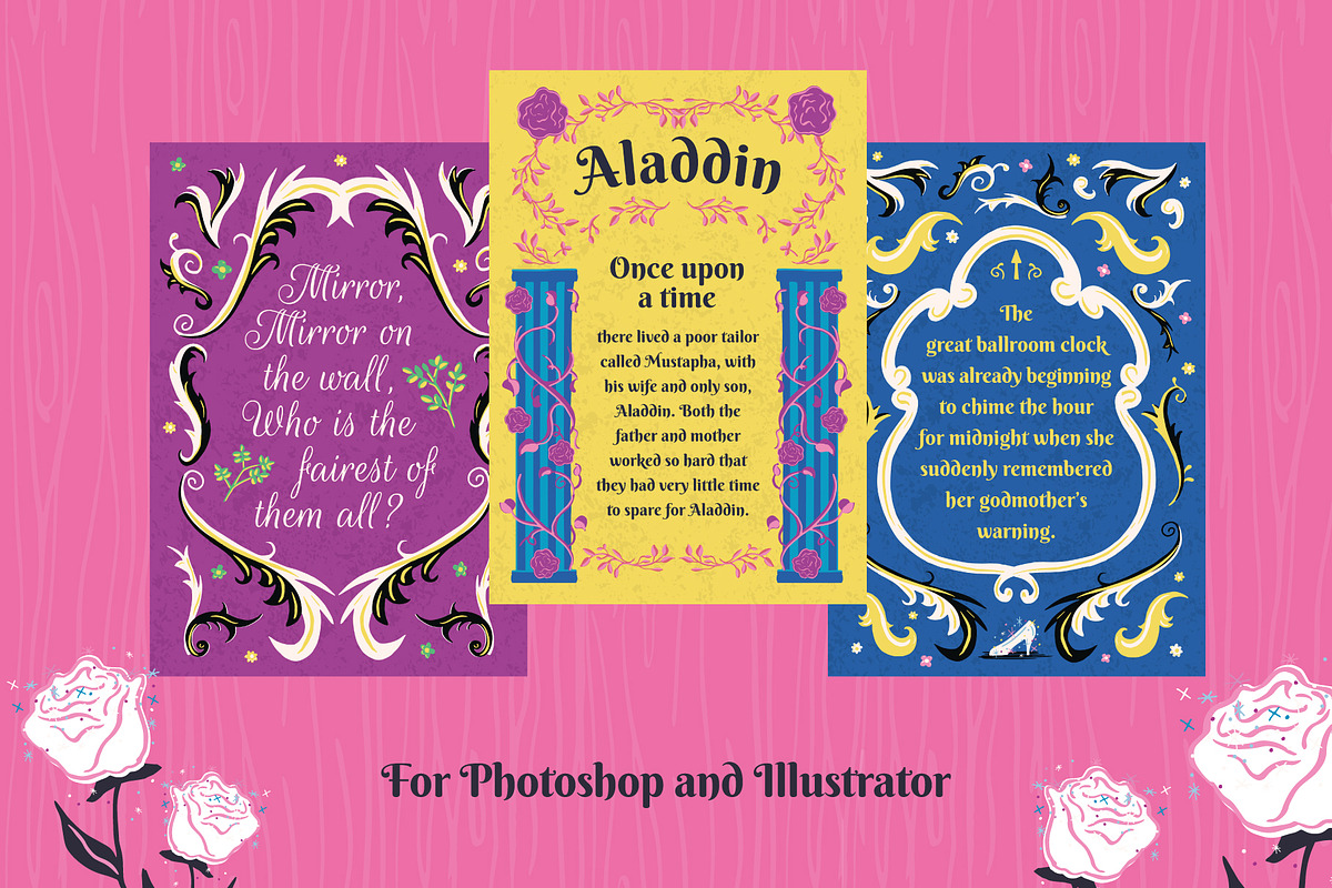 Classical Fairy Tale Graphics Bundle, a Decorative Illustration by Wingsart Studio (Photo 8 of 11)