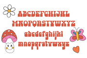Soul Hustle - 1970s Psychedelic Font, a Serif Font by HipFonts (Thumbnail 2 of 7)