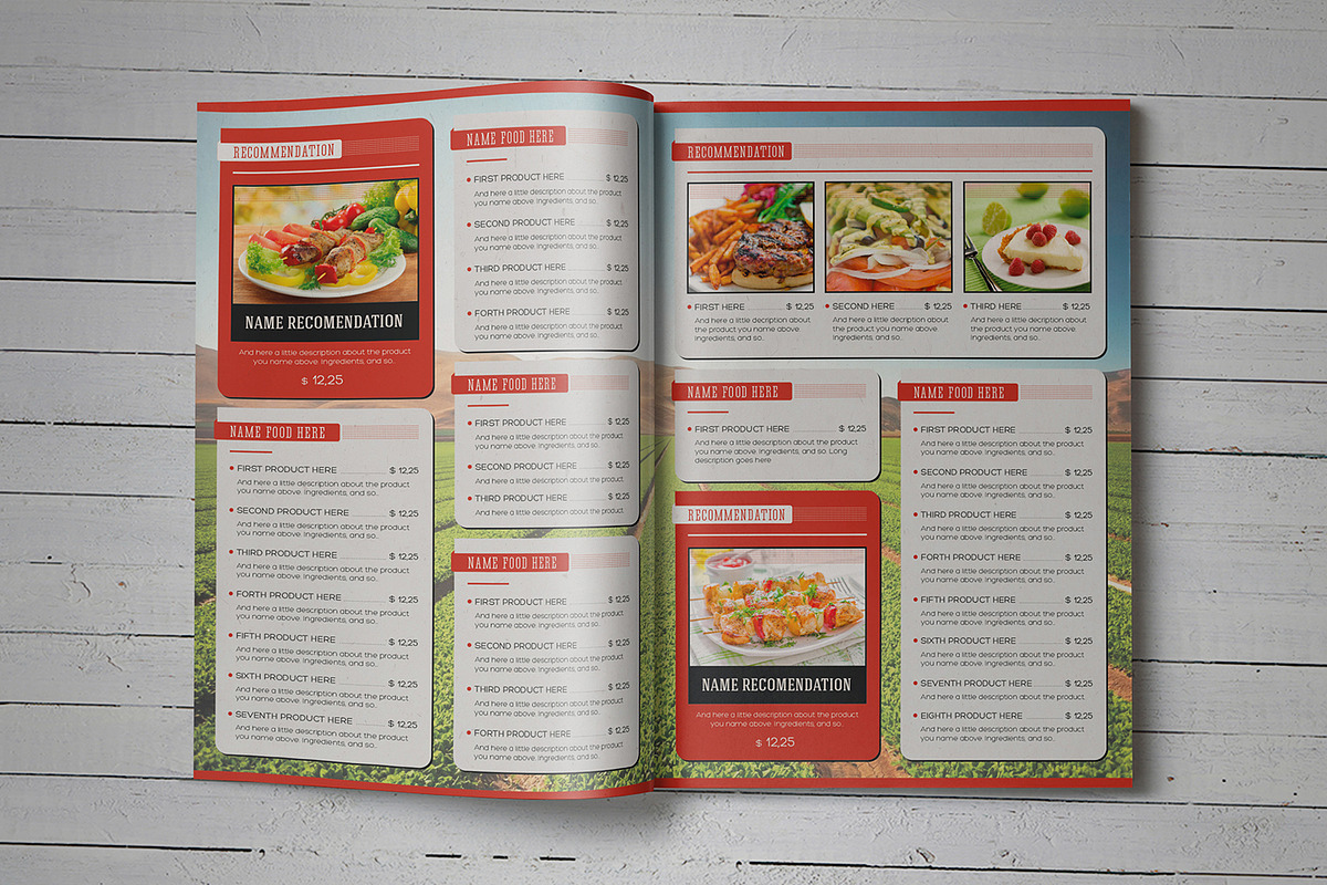 Elegant Food Menu 5, a Brochure Template by Luuqas Design (Photo 7 of 7)