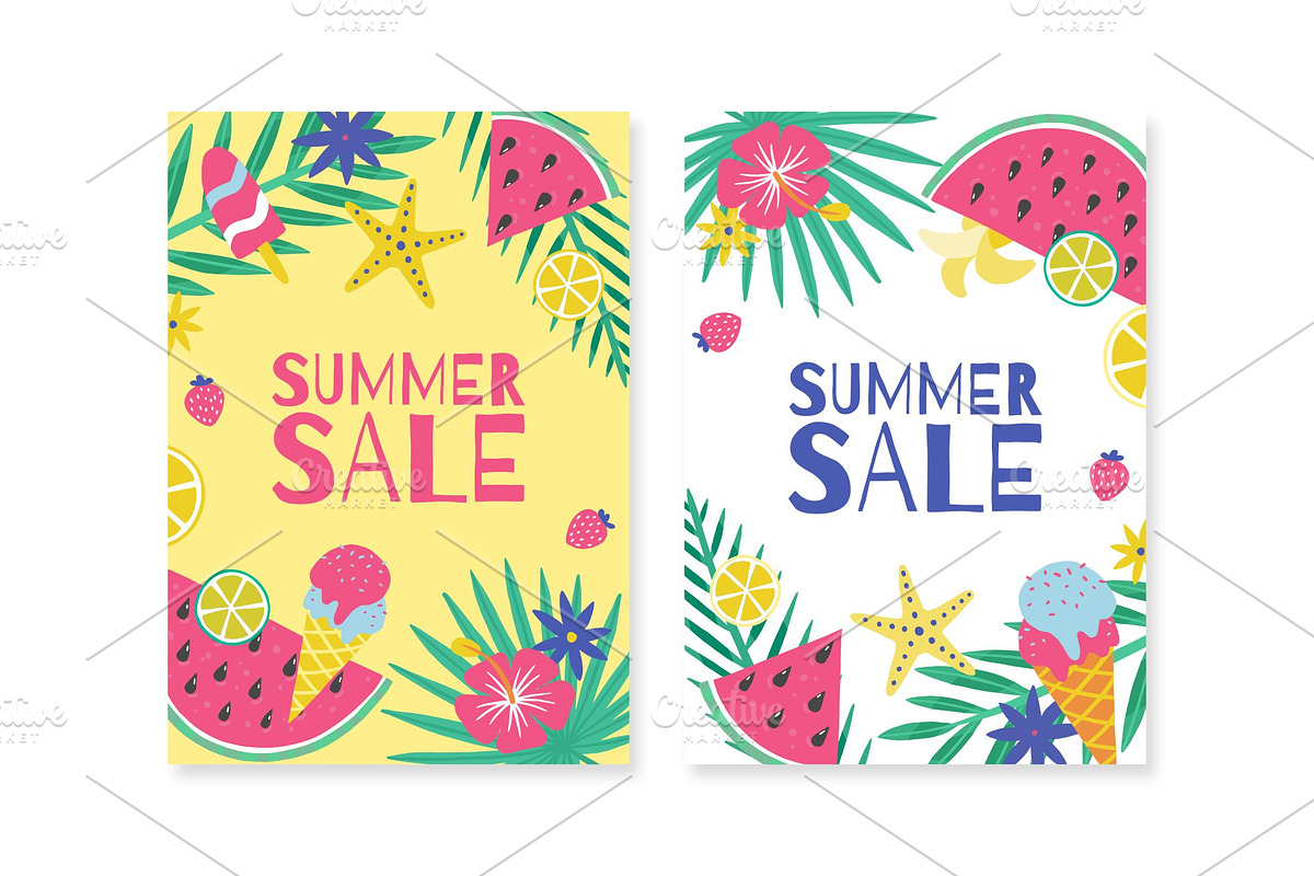 Vector summer set, an Animal Illustration by Kattarina Po (Photo 3 of 5)