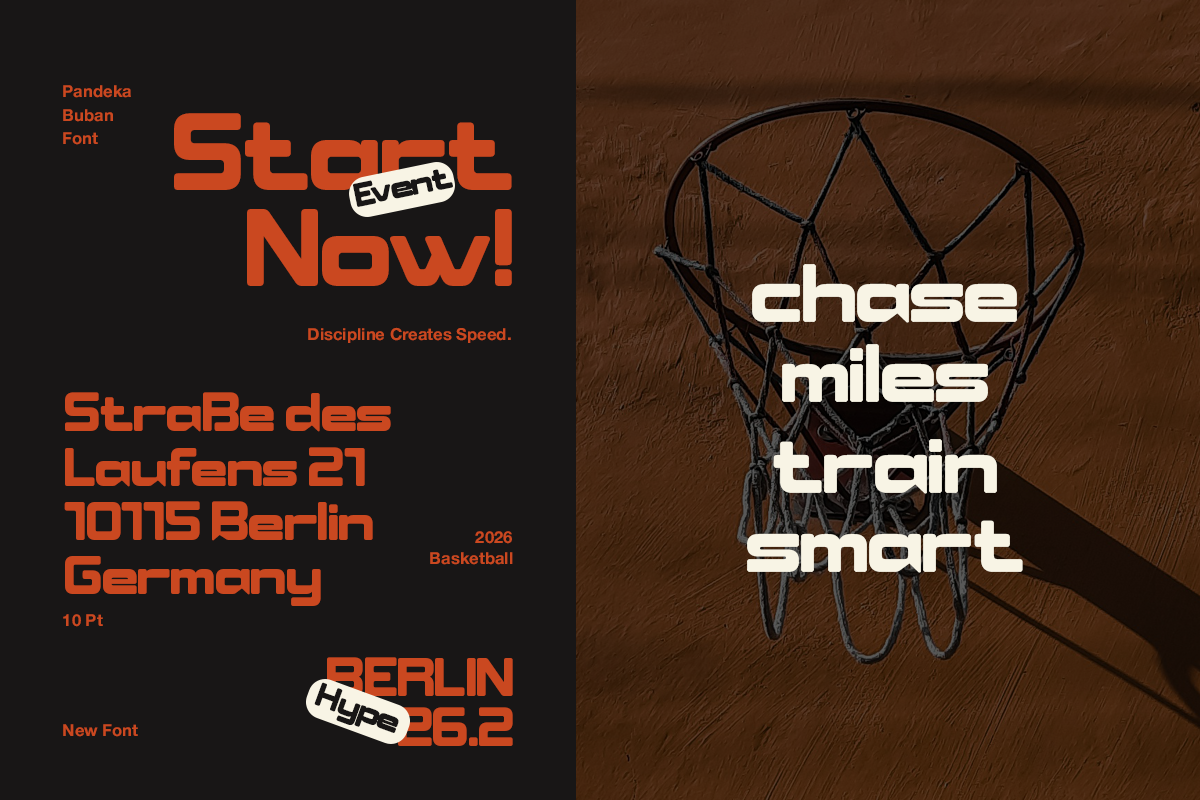 Buban - Sport Modern Font, a Sans Serif Font by Pandeka Studio (Photo 6 of 9)