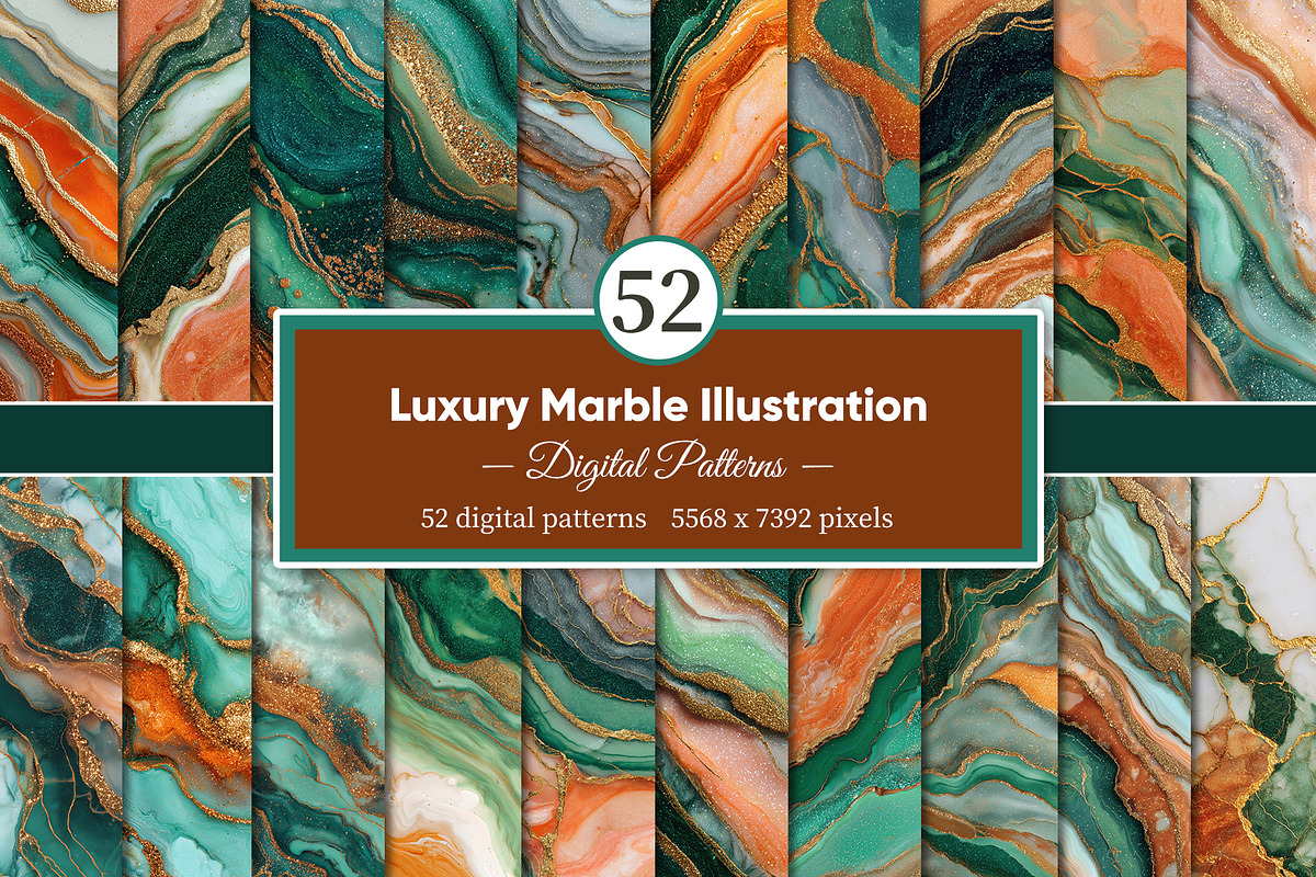 Luxury Marble Illustration, a Decorative Illustration by Housui Patterns (Photo 1 of 12)