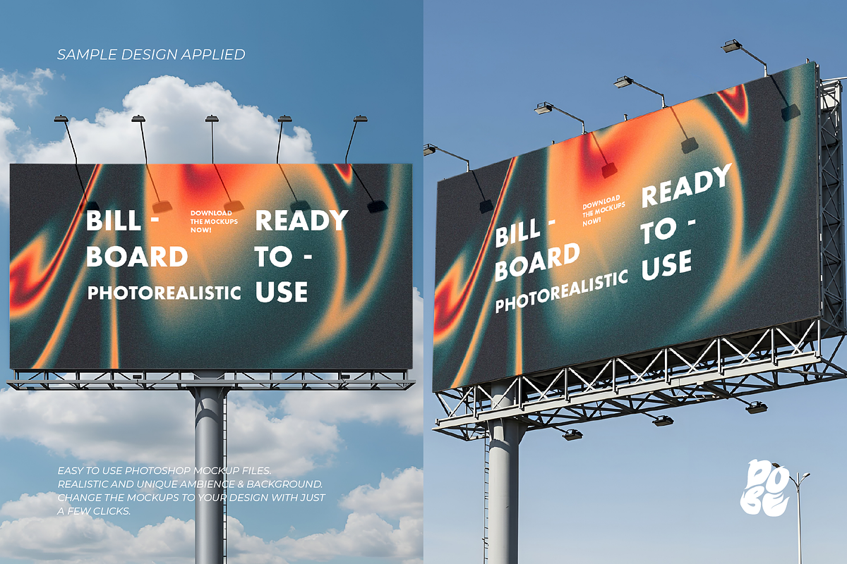 Billboard Europe Mockup Set - Vol 2, an Advertising Mockup by DOBE Studio (Photo 2 of 4)