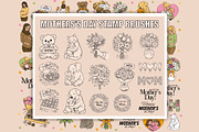 Procreate Mother’s Day stamp brushes, a Brush Add-On by PDknyStudio (Thumbnail 2 of 5)